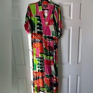 Anthropologie Bel Kazan Kaftan Caftan Dress M/L